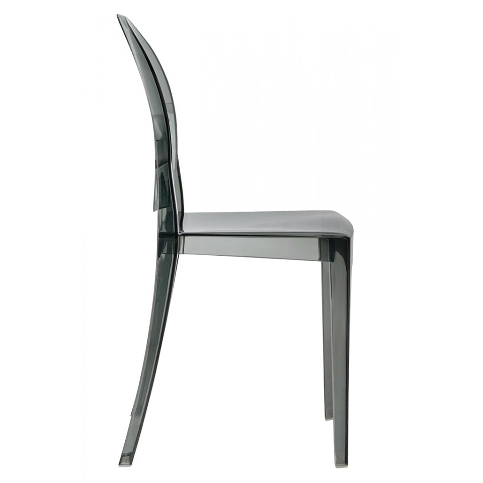 Crystal Dining Chair, Smoke Gray