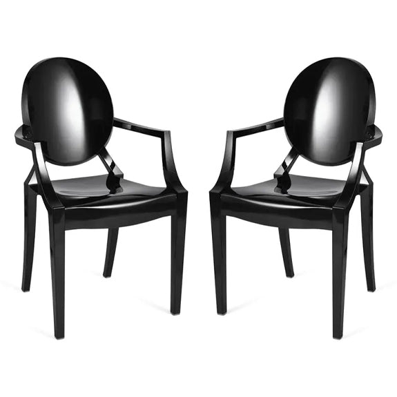 Crystal Armchair, Black