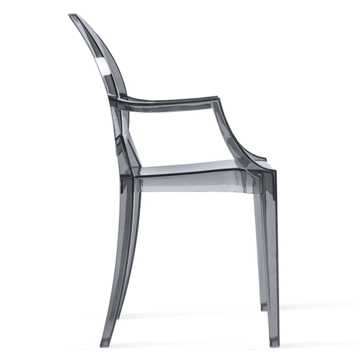 Crystal Armchair, Smoke Gray