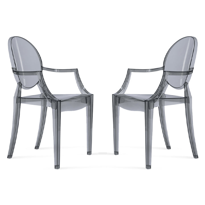 Crystal Armchair, Smoke Gray