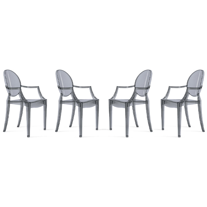 Crystal Armchair, Smoke Gray