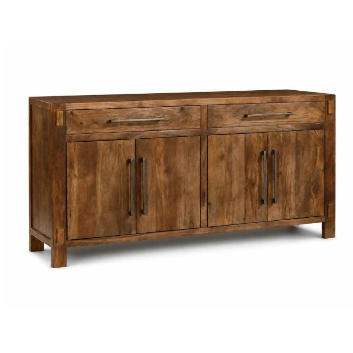 Anna 70" Solid Wood Sideboard, Walnut