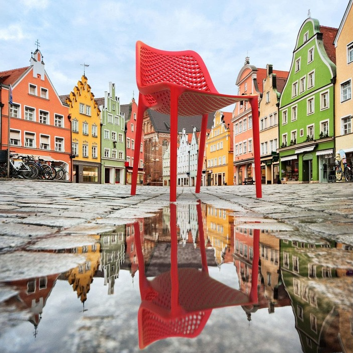 Nami Dining Chair, Red