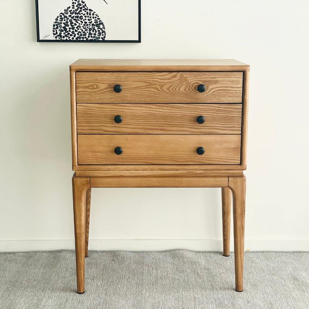 H Solid Wood Chest Of Drawers, Natural