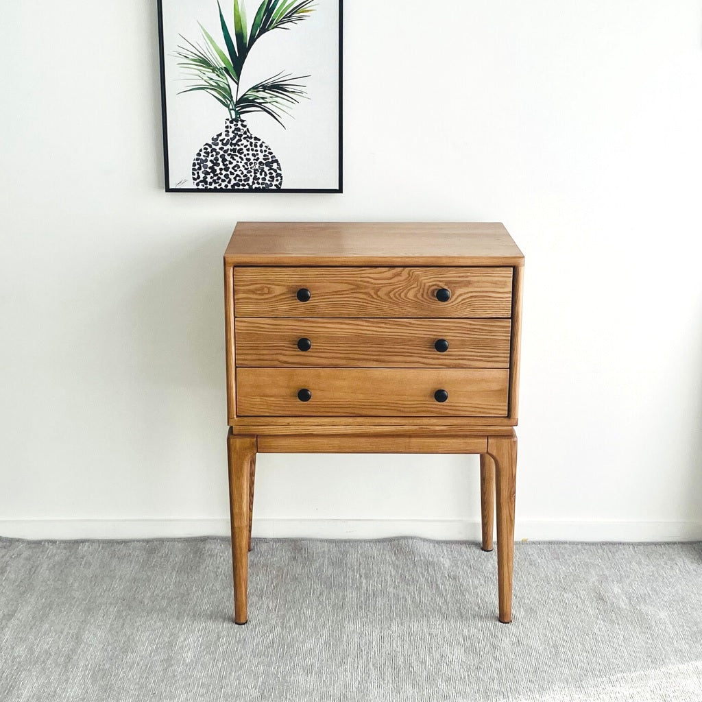 H Solid Wood Chest Of Drawers, Natural