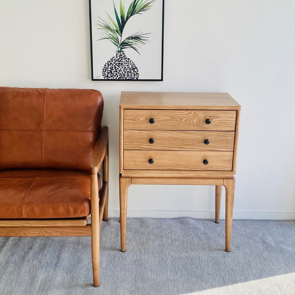 H Solid Wood Chest Of Drawers, Natural