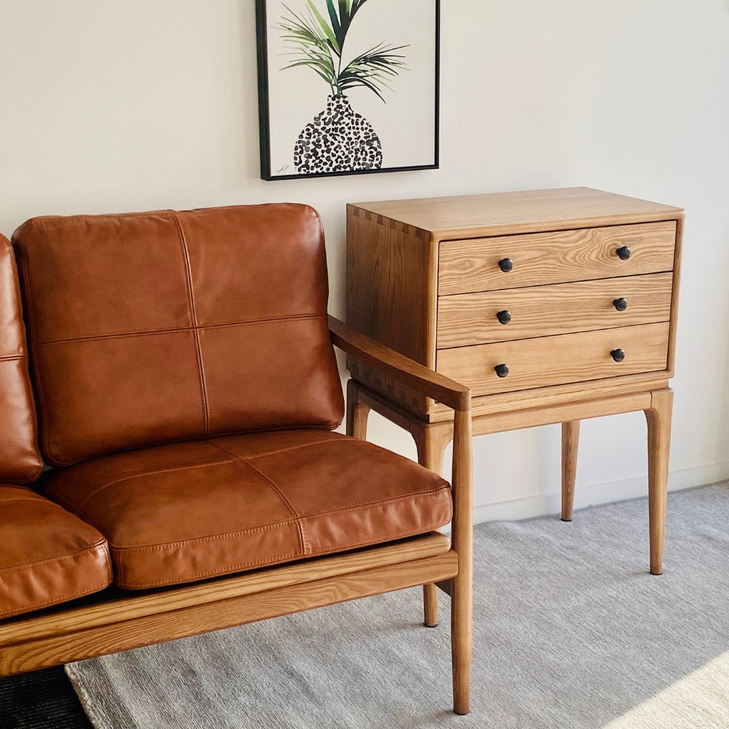 H Solid Wood Chest Of Drawers, Natural