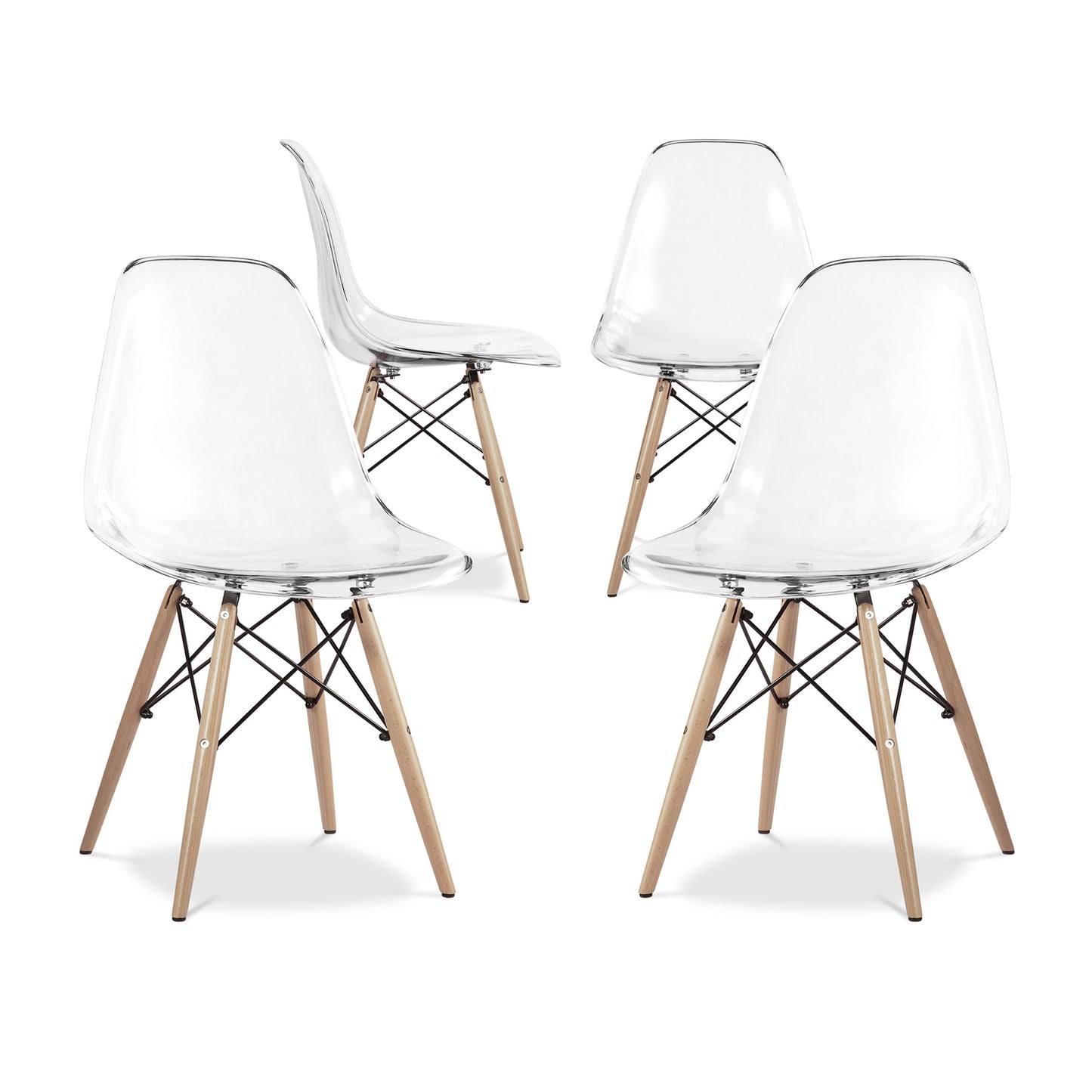 Pyramid Dining Chair, Clear