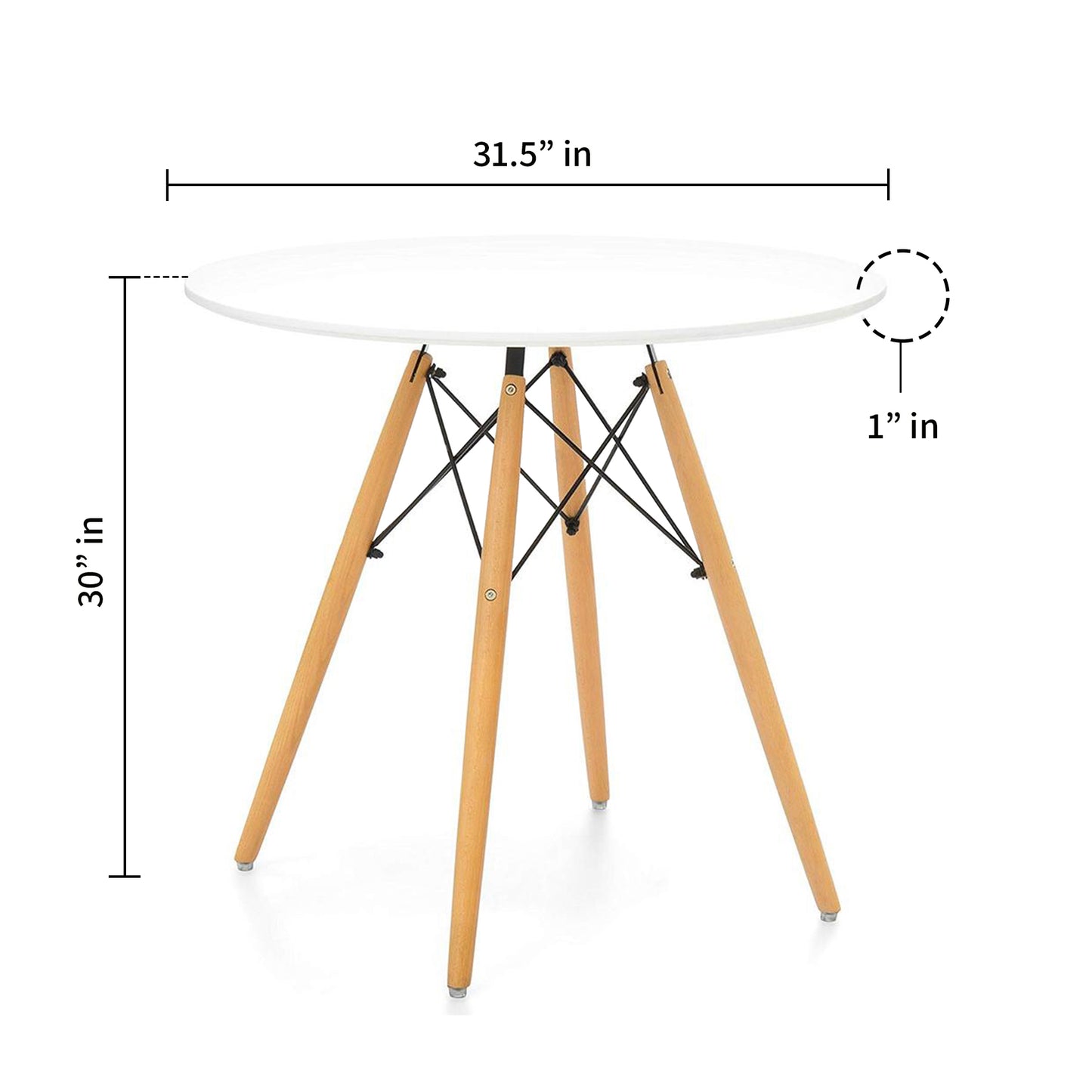 Pyramid 32" Round Dining Table