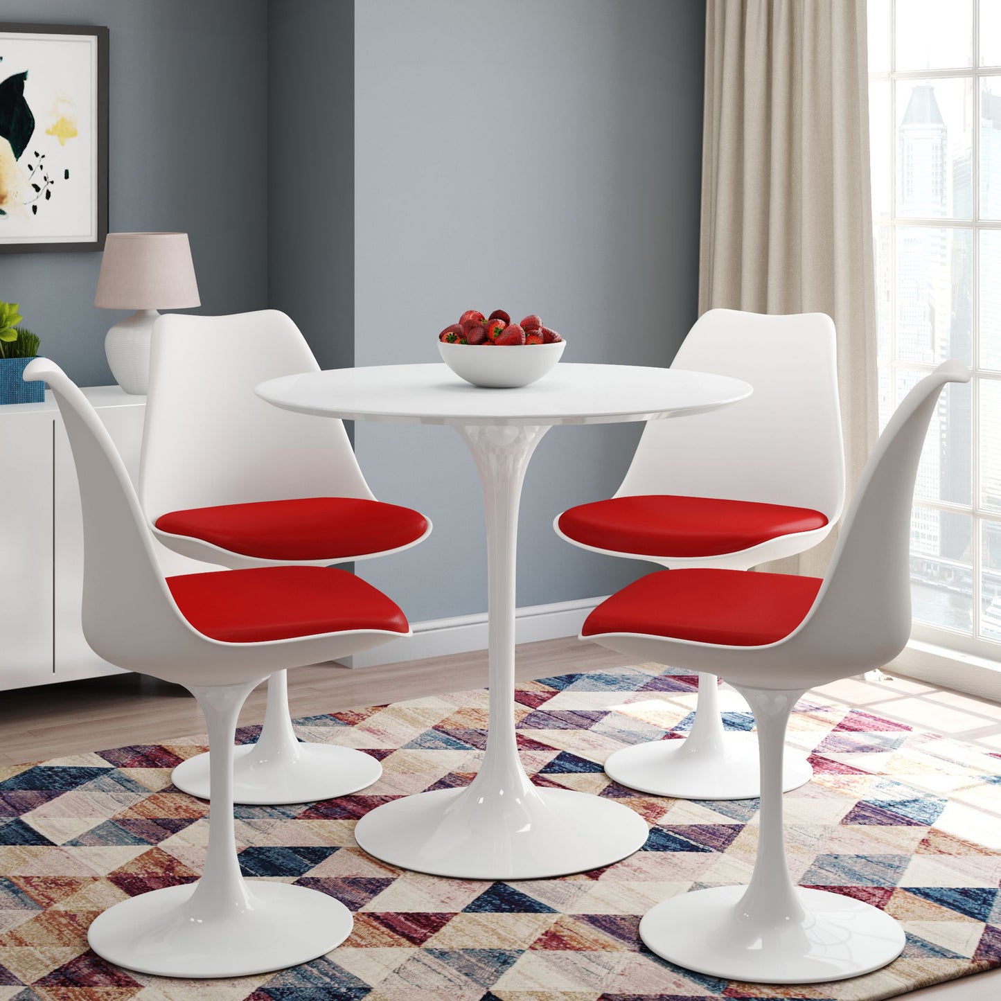 Rose 36" Round Fiberglass Dining Table