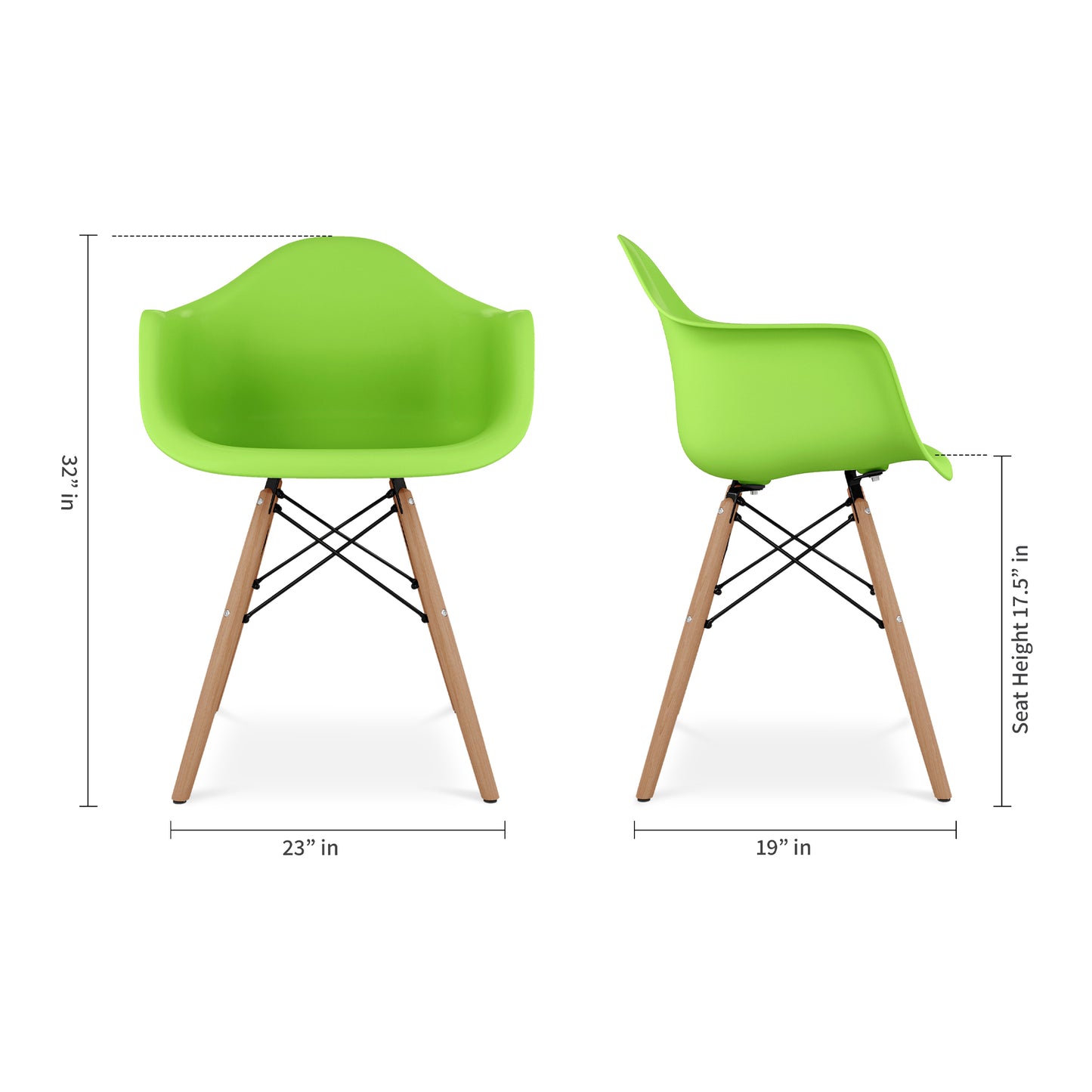Pyramid Armchair, Green