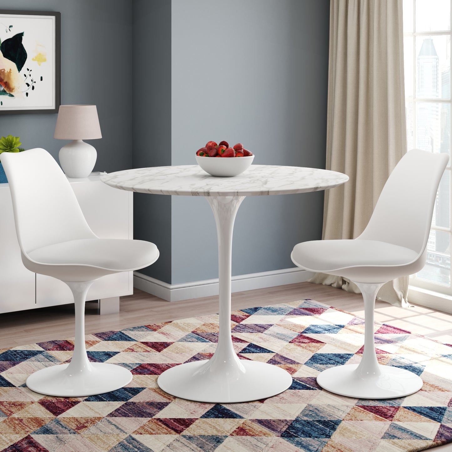 Rose Dining Chair, White