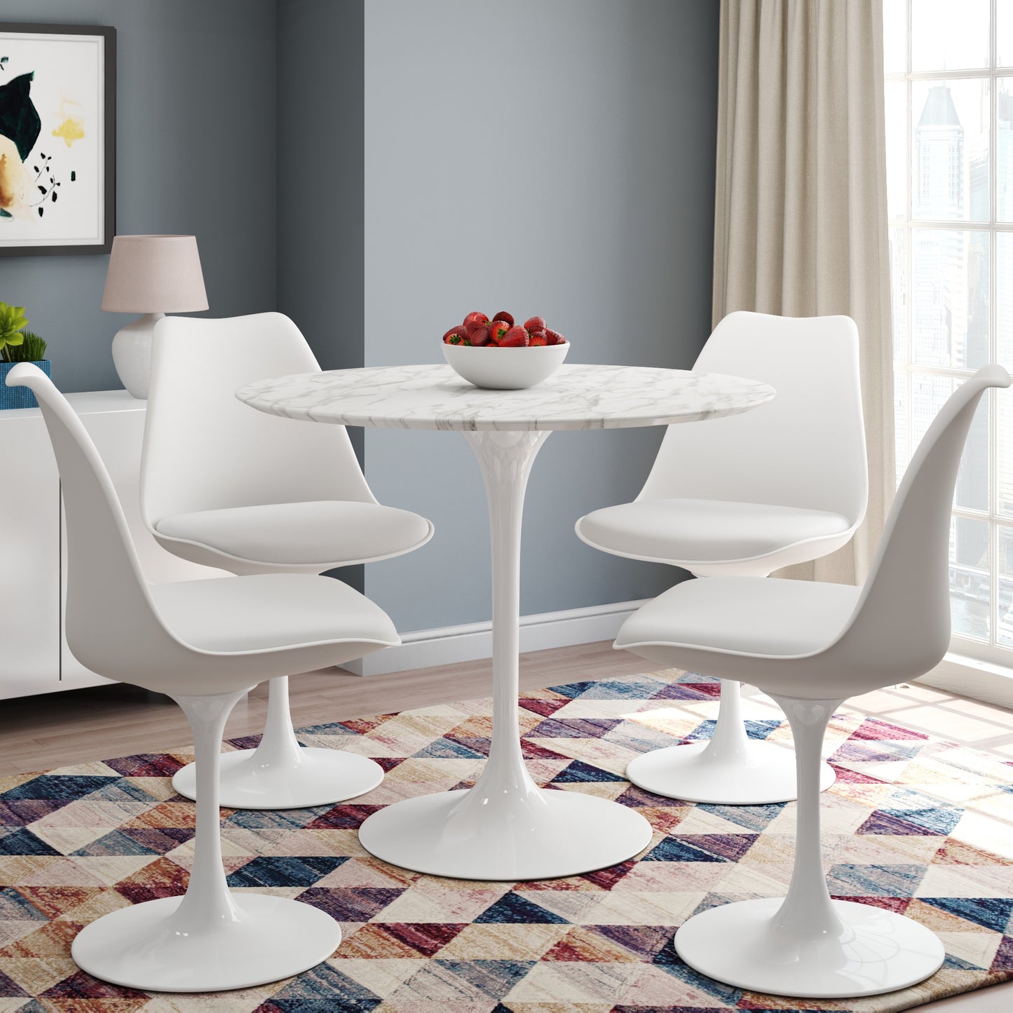 Rose Dining Chair, White