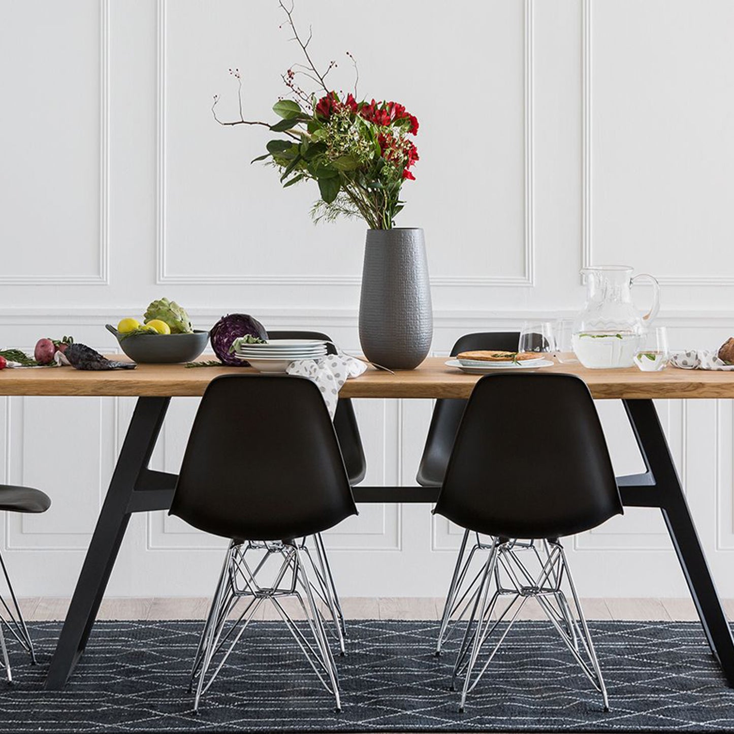 Tower Dining Chair, Black