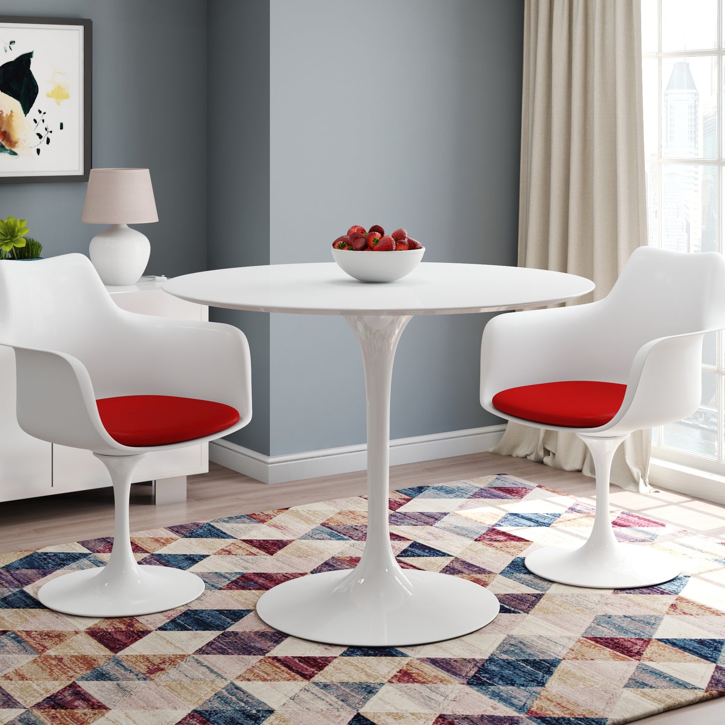 Rose Armchair, Red