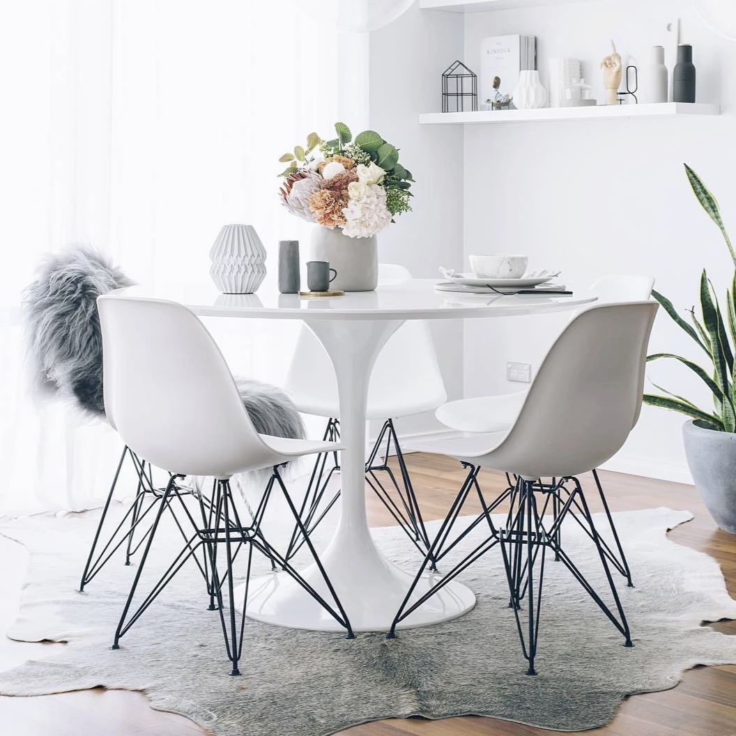 Rose 48" Round Fiberglass Dining Table
