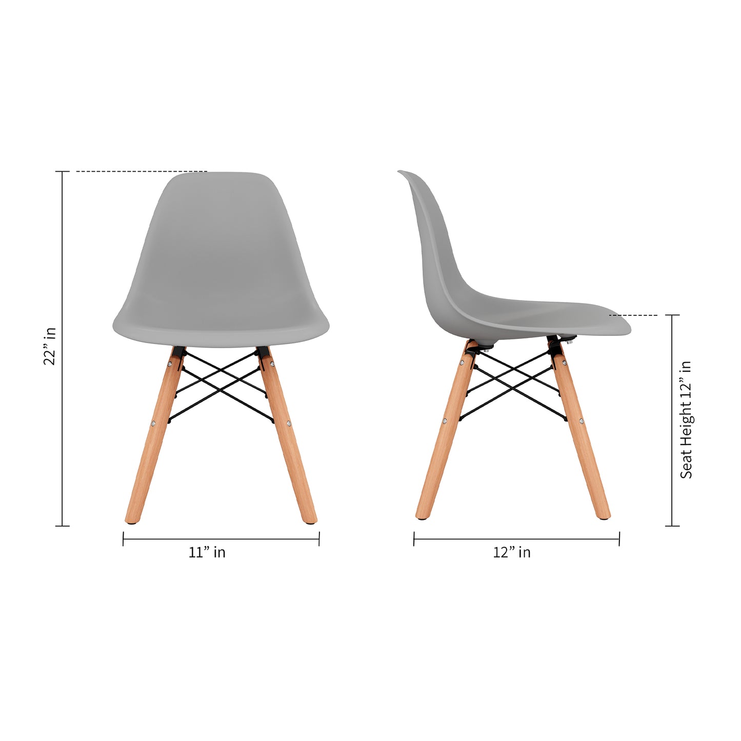 Kids Playroom Chair, Gray