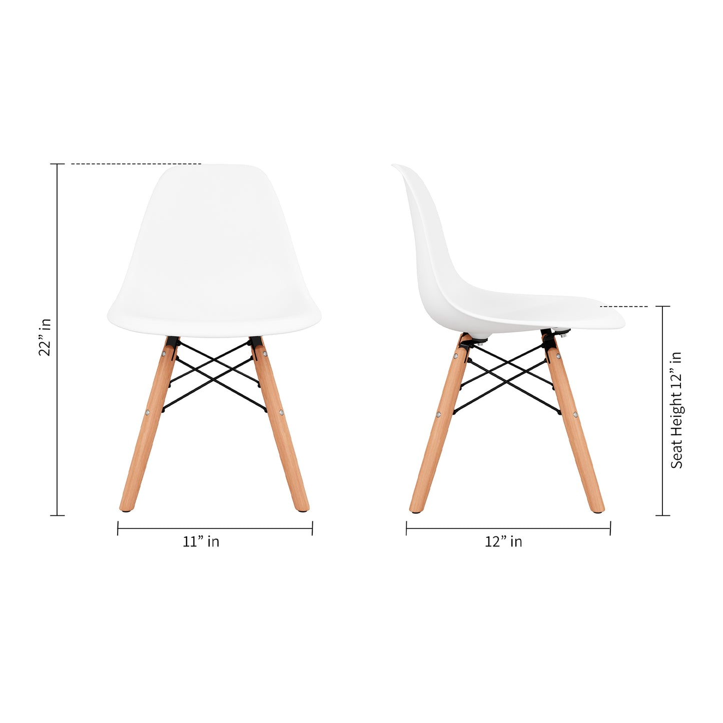Kids Playroom Chair, White