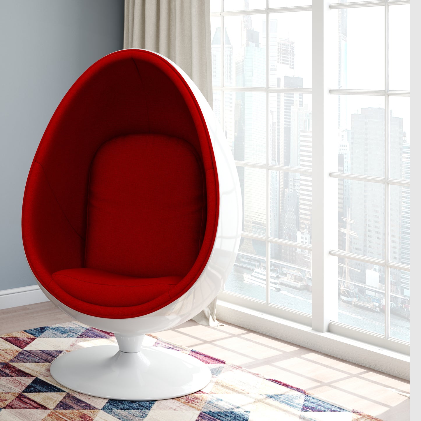 Easter Egg Chair, Red
