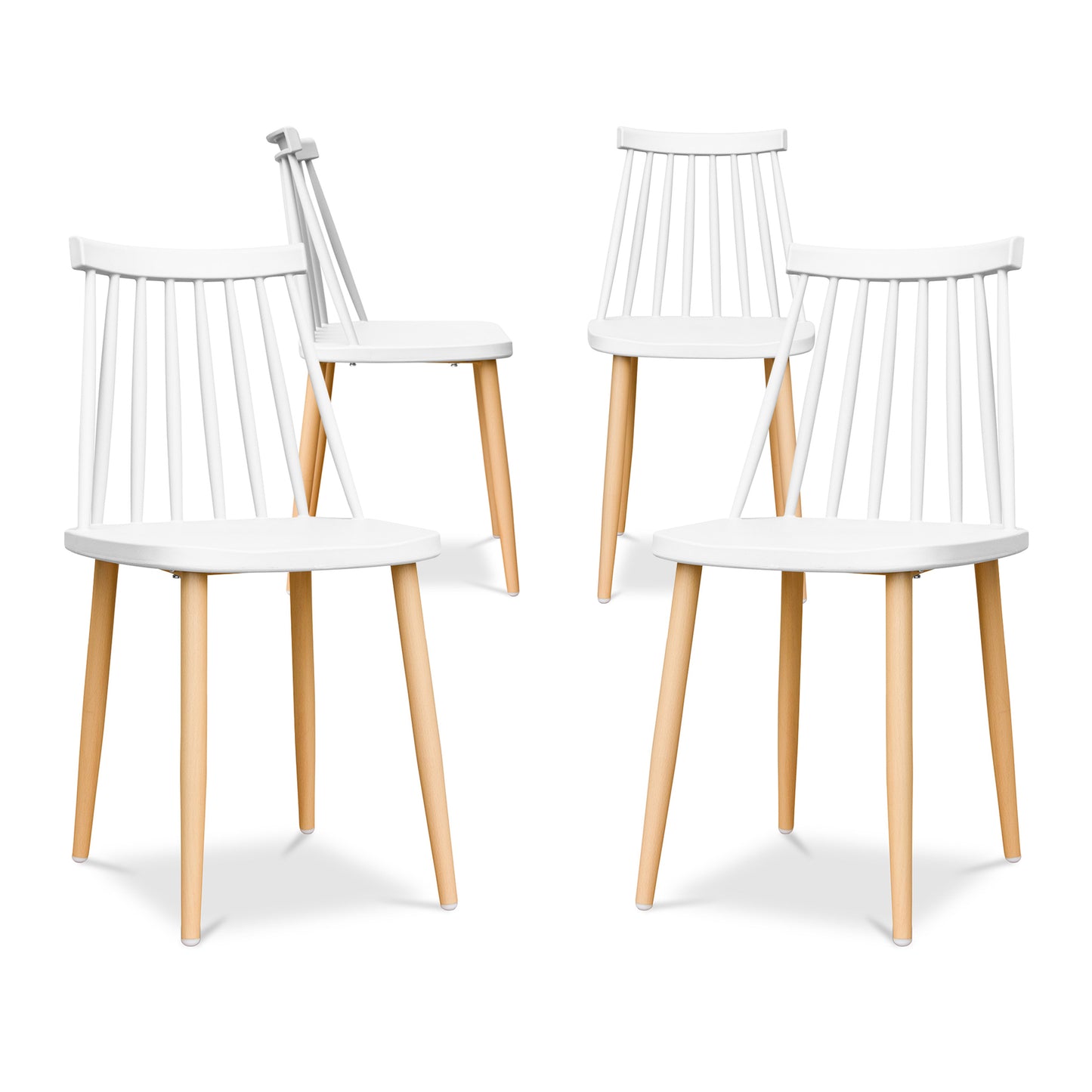Spindle Dining Chair, White