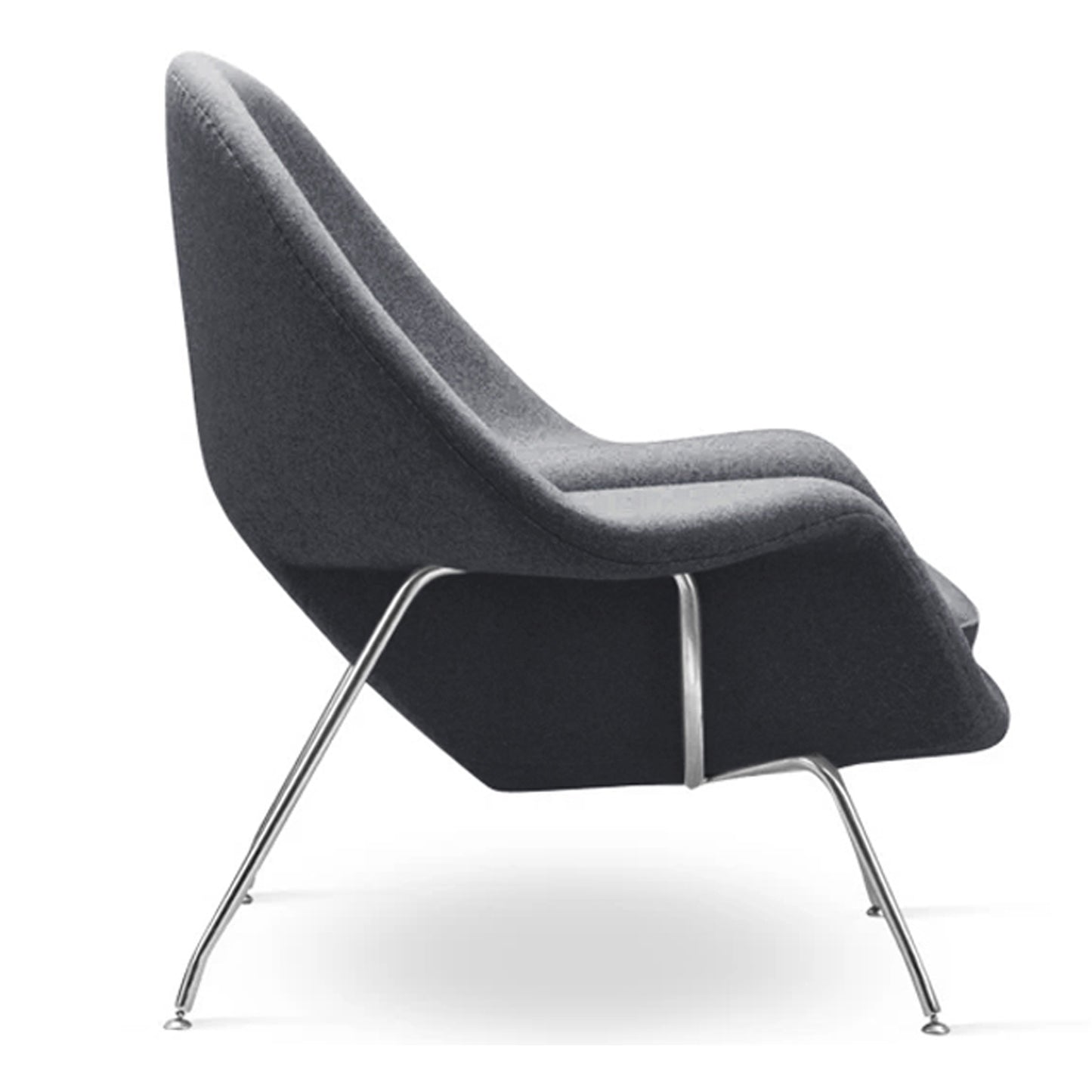Haven Lounge Chair & Ottoman, Dark Gray