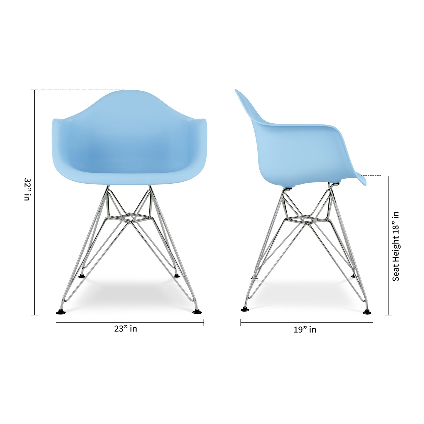 Tower Armchair, Blue
