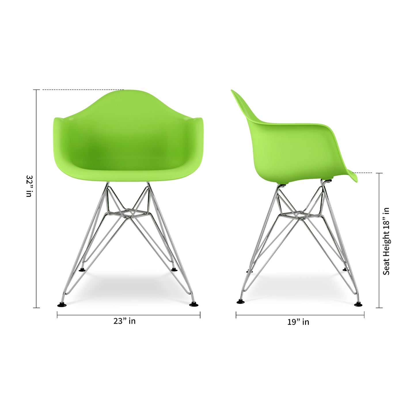 Tower Armchair, Green