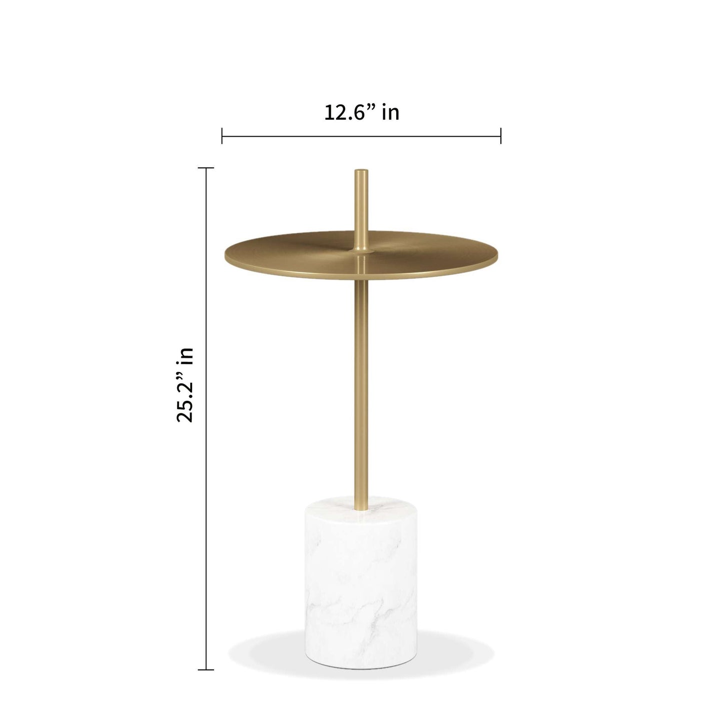 Poke Side Table, Gold