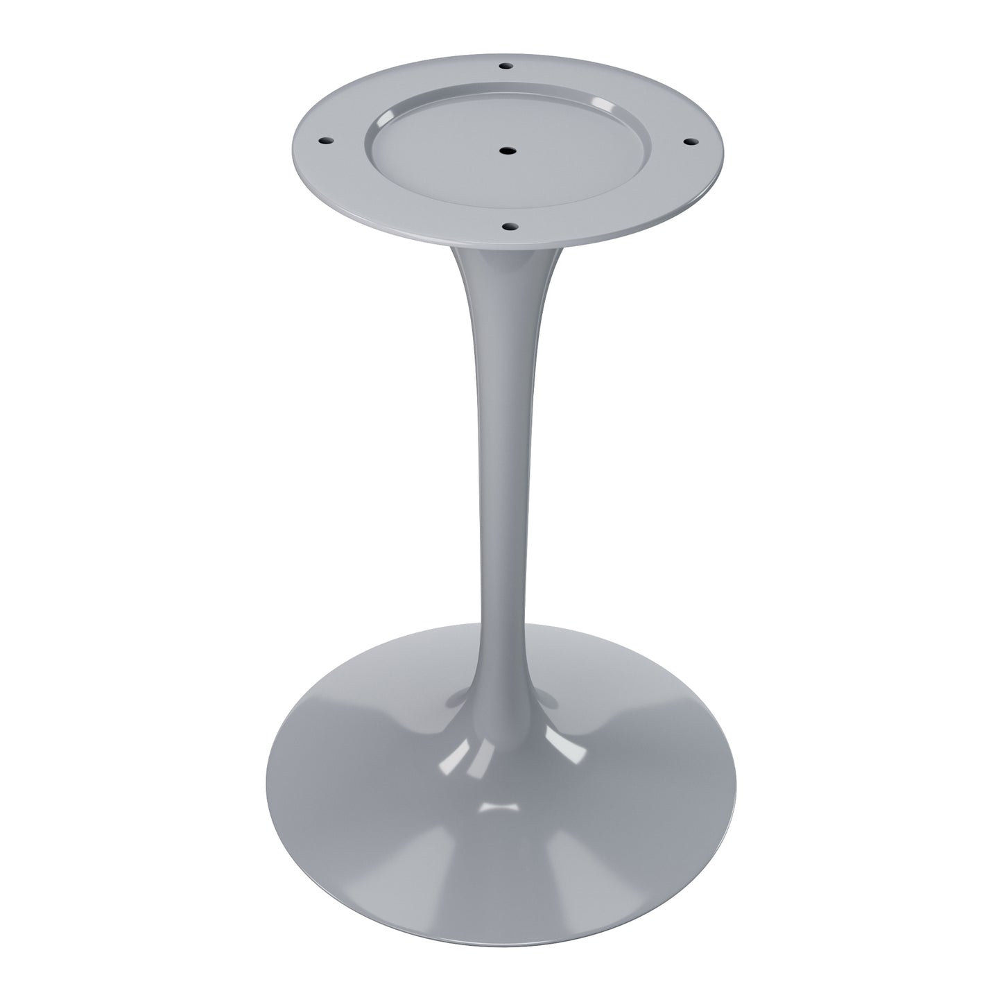 Rose 32" Round Marble Dining Table, Gray Base