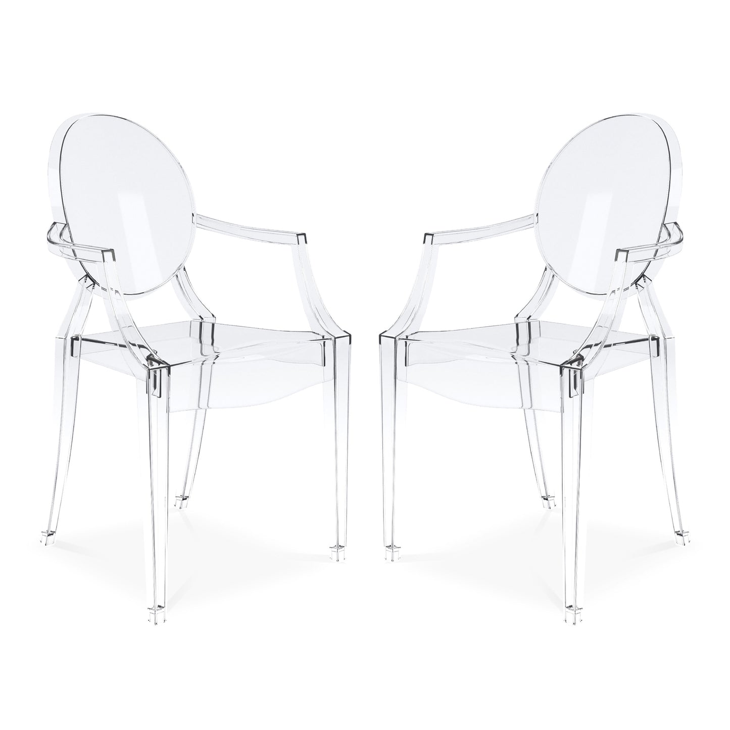 Crystal Armchair, Clear