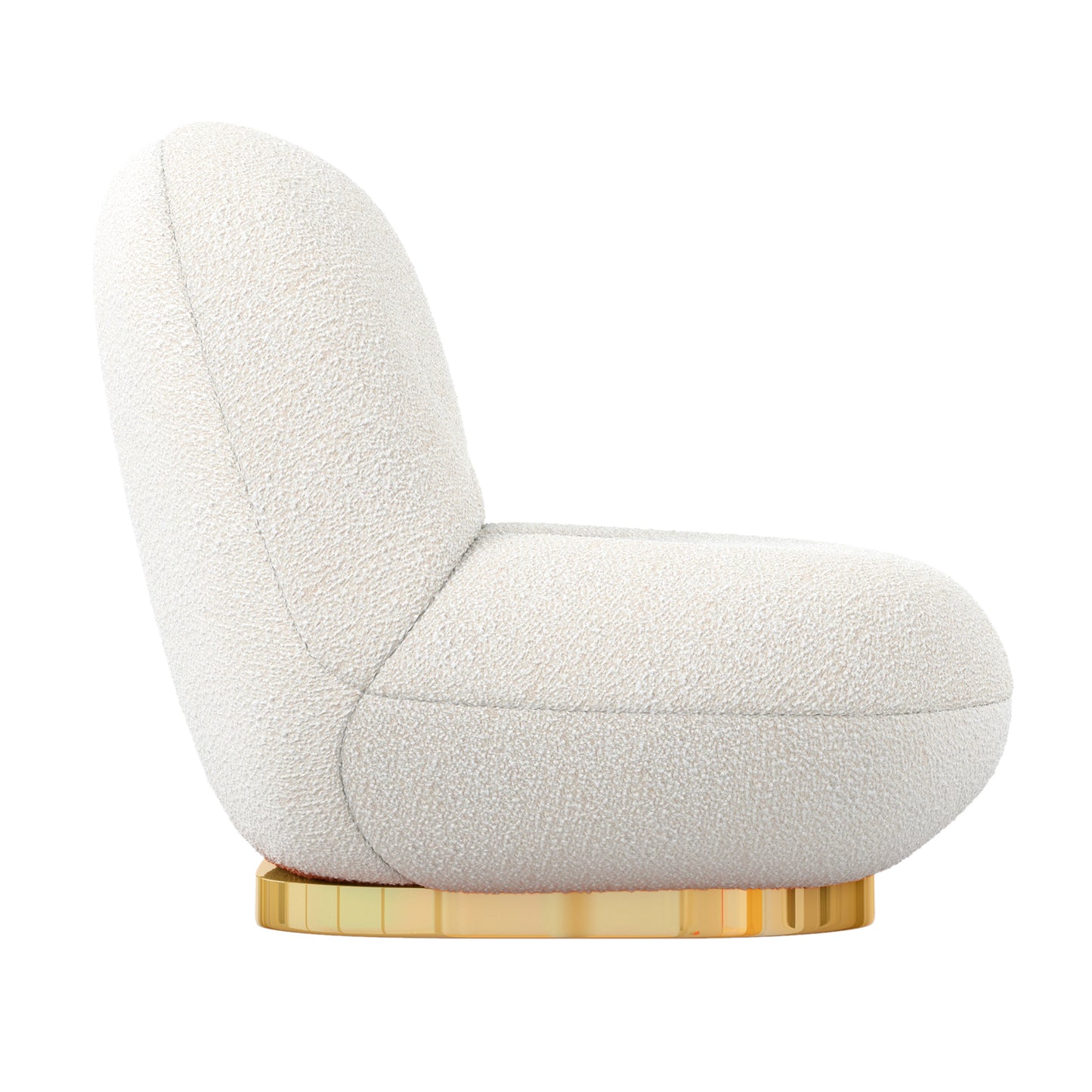 Breeze Boucle Chair, Gold