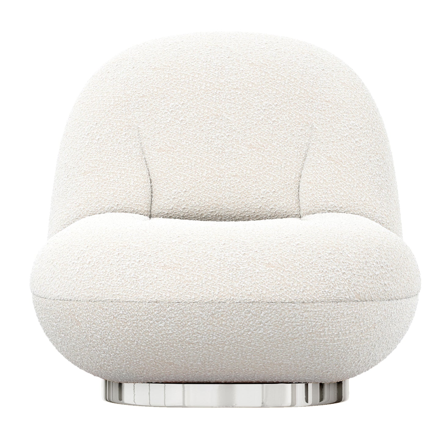Breeze Boucle Chair, Stainless Steel