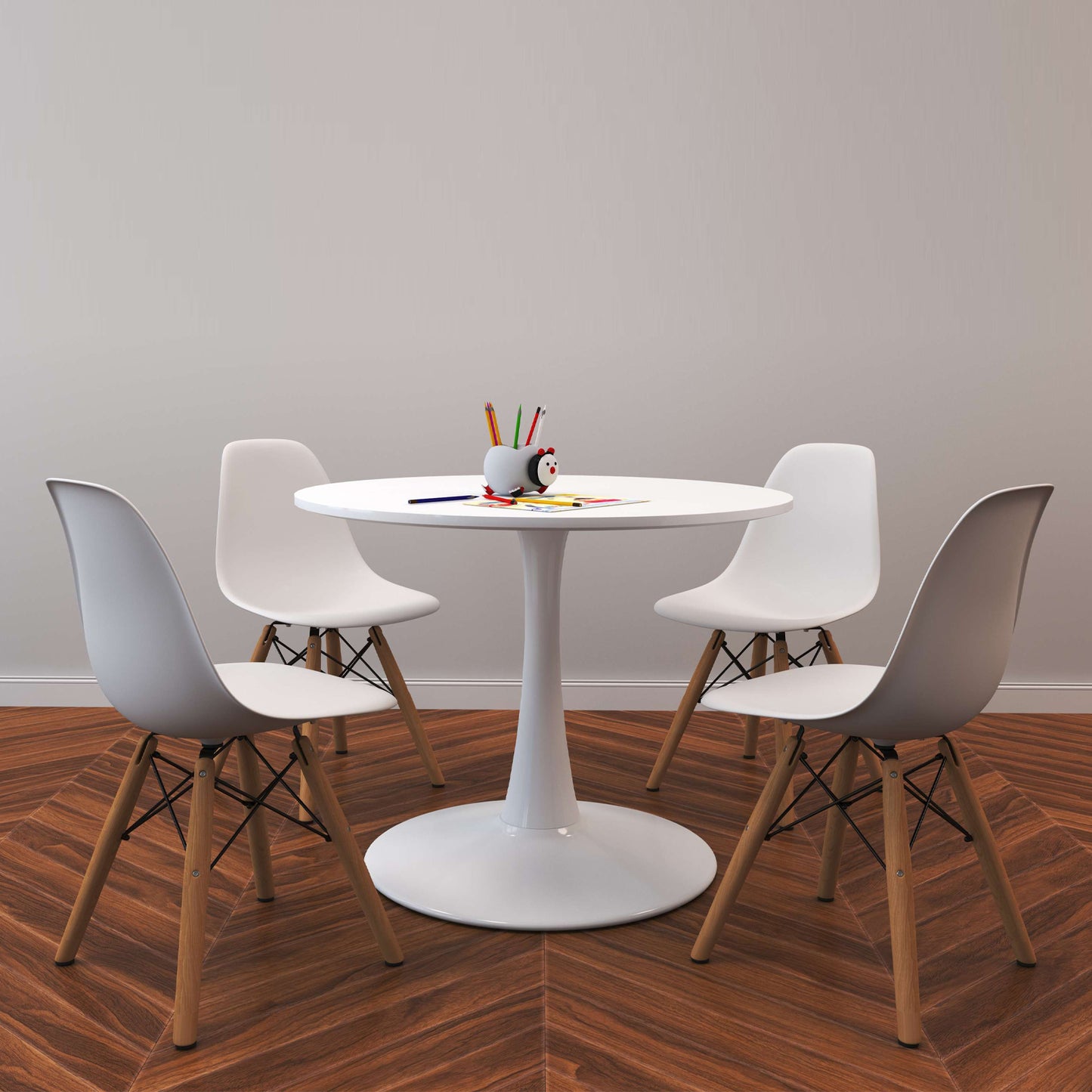 Kids Rose Table, White