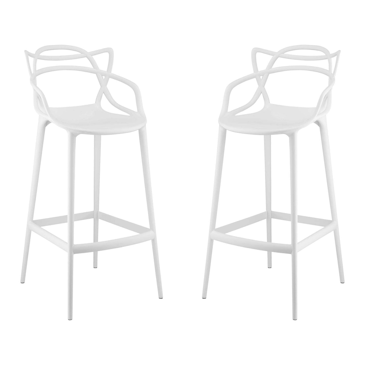 Monte Bar Stool, White