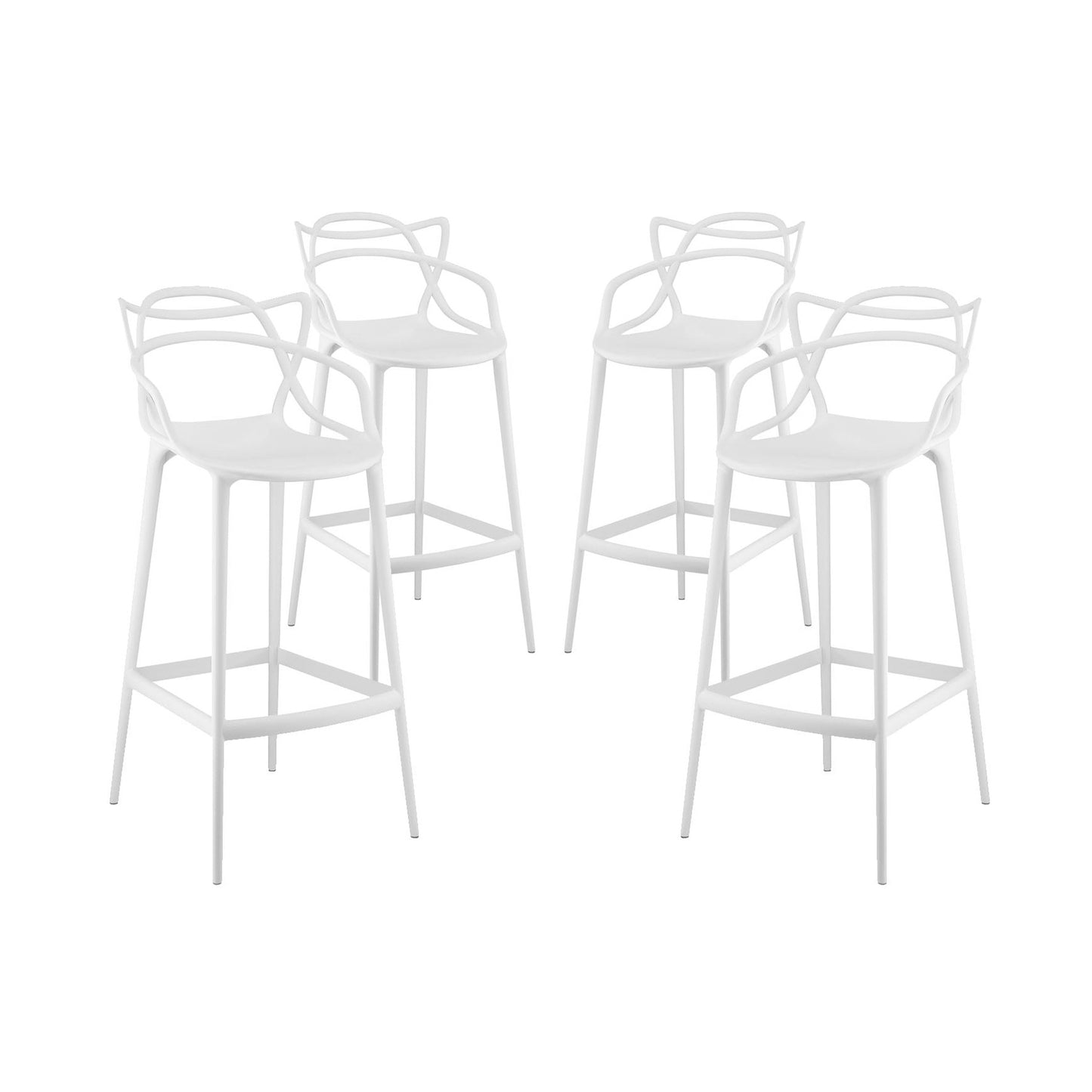 Monte Bar Stool, White