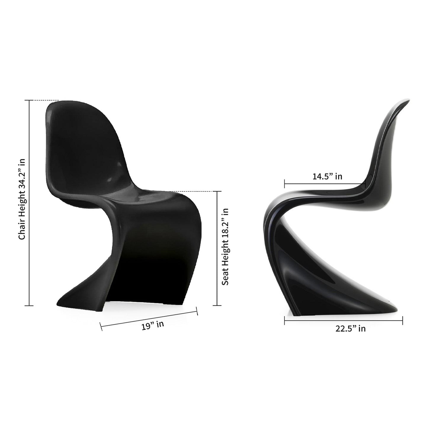 Wave Chair, Black