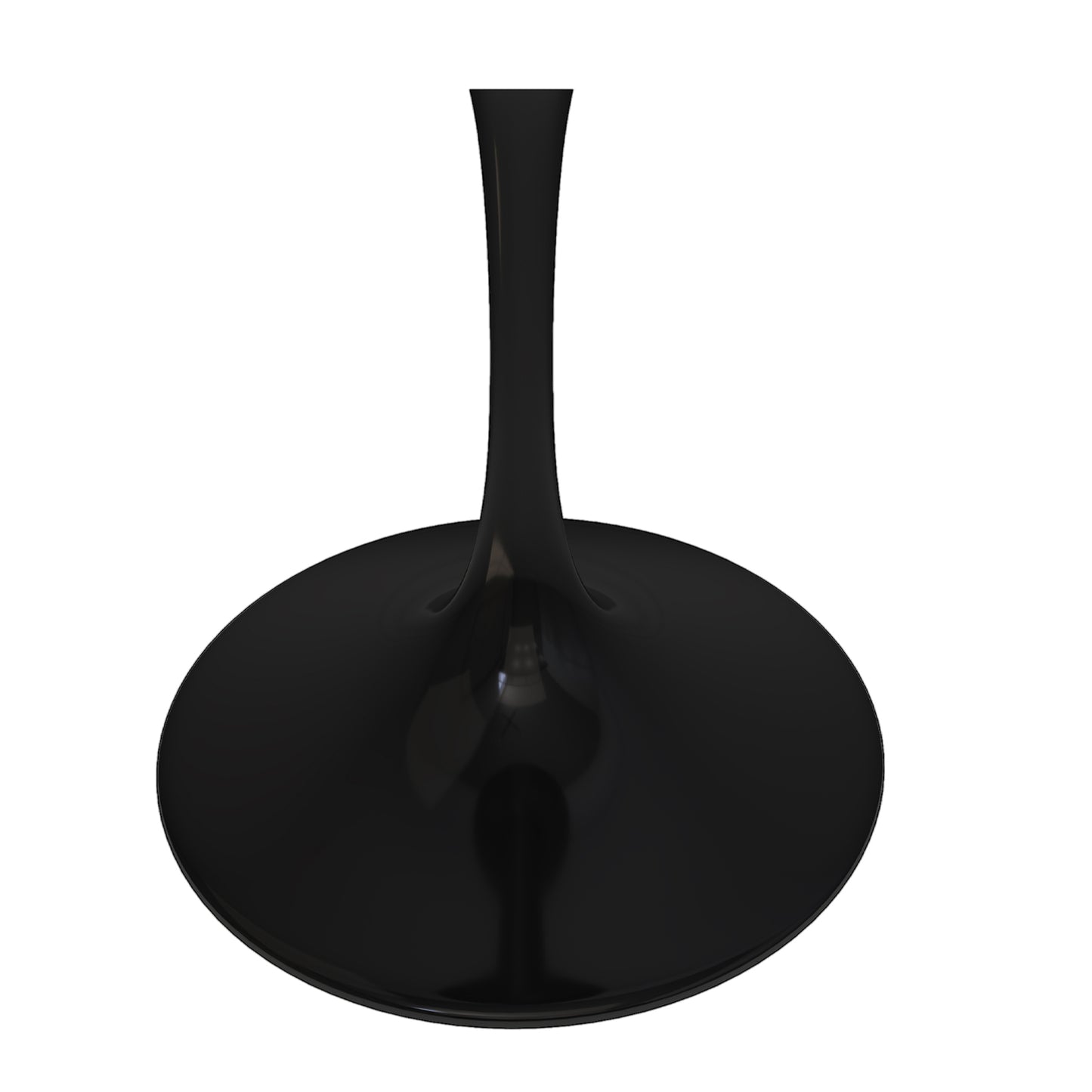 Rose 36" Round Fiberglass Dining Table, Black