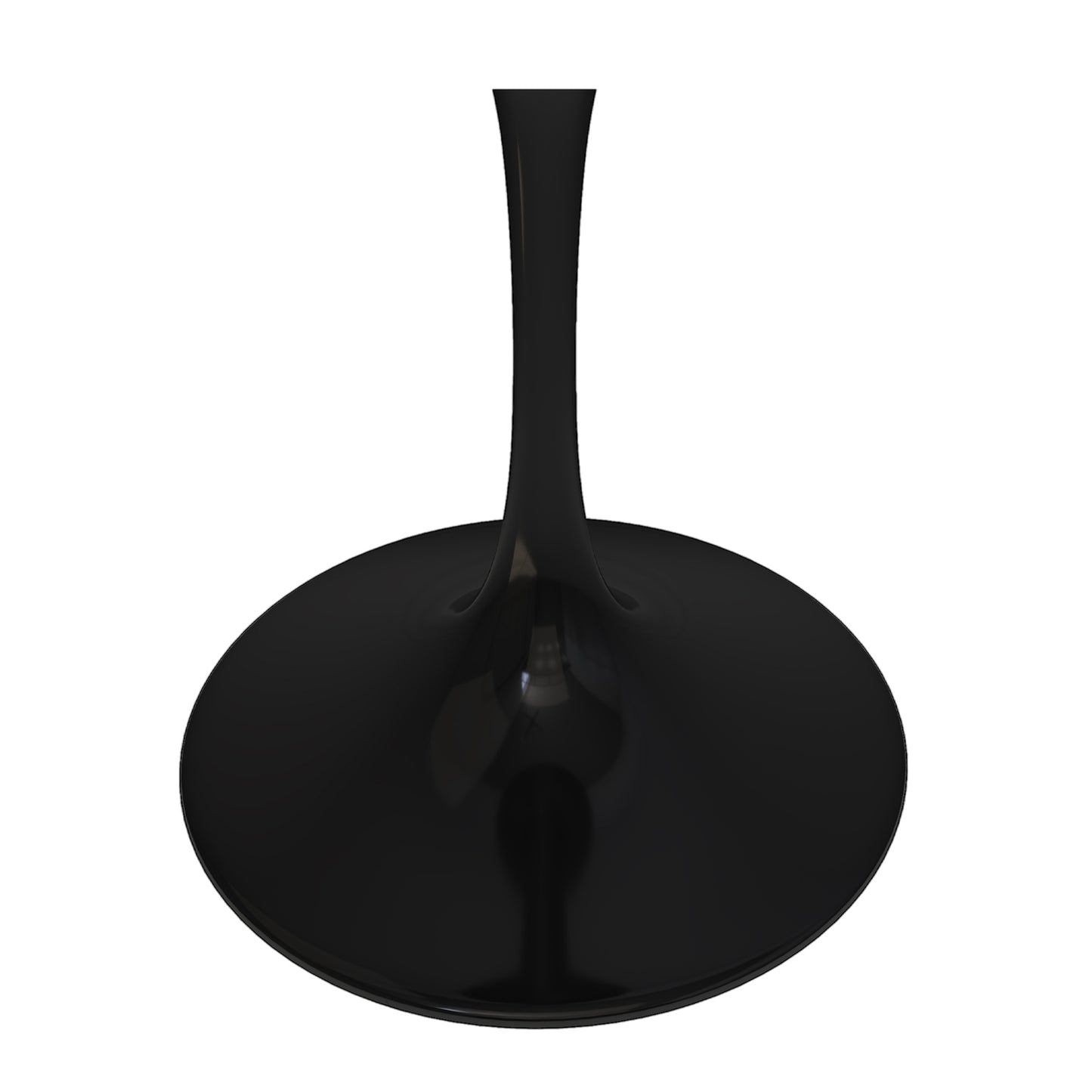 Rose 32" Round Fiberglass Dining Table, Black