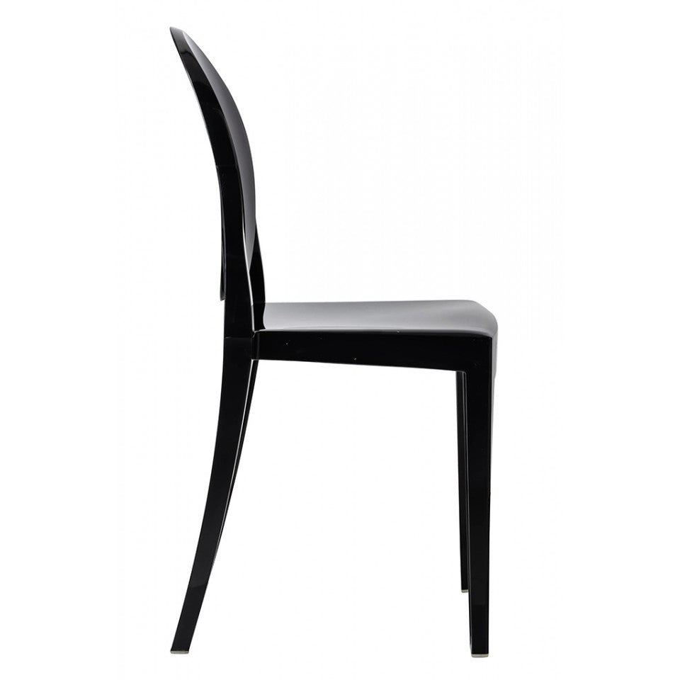 Crystal Dining Chair, Black