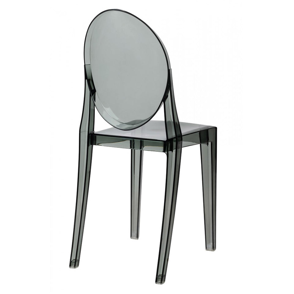 Crystal Dining Chair, Smoke Gray