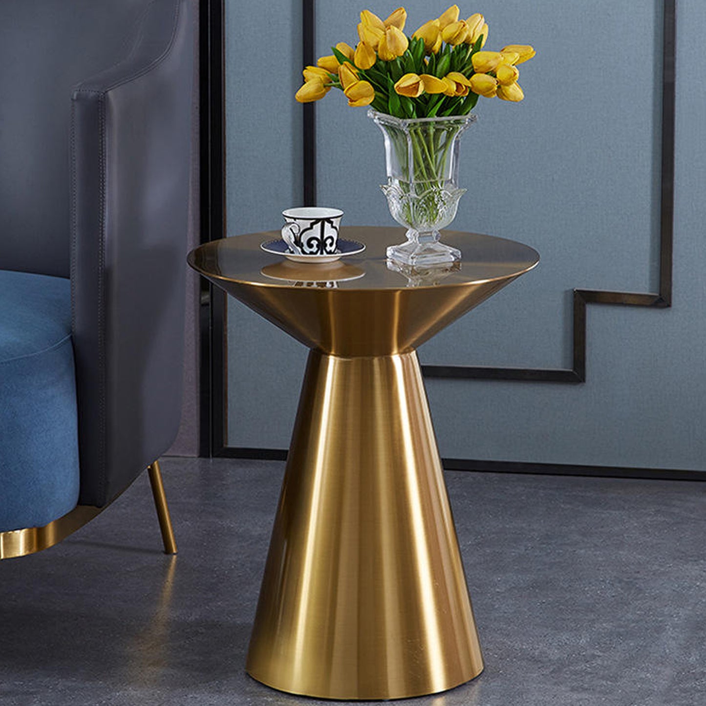 Anna Side Table, Gold