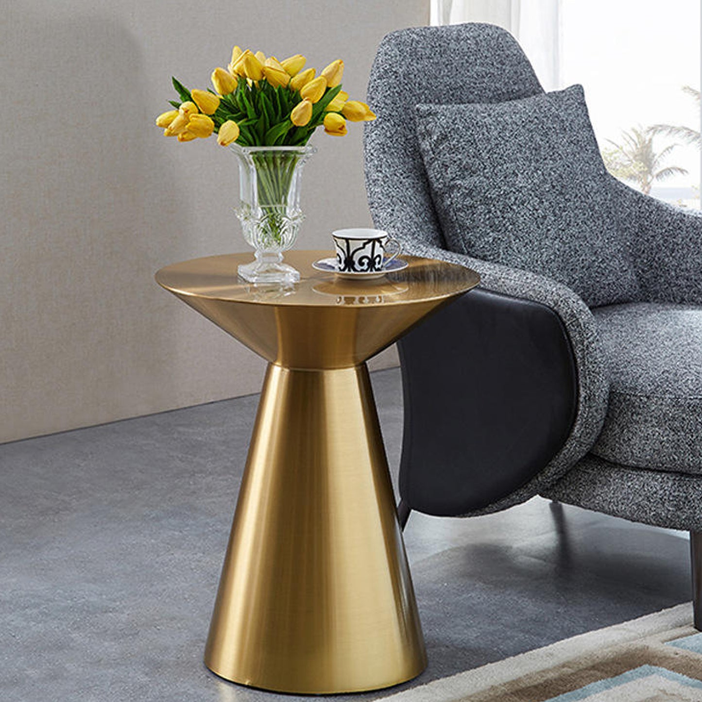 Anna Side Table, Gold