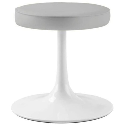 Rose Stool, Gray Leather