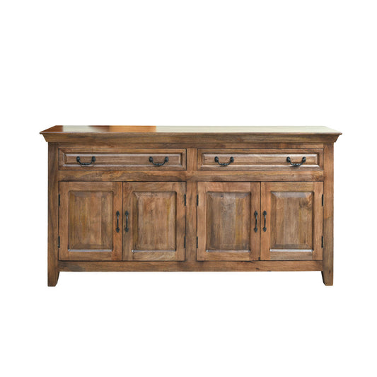 Asmine 69" Solid Wood Sideboard, Light Walnut
