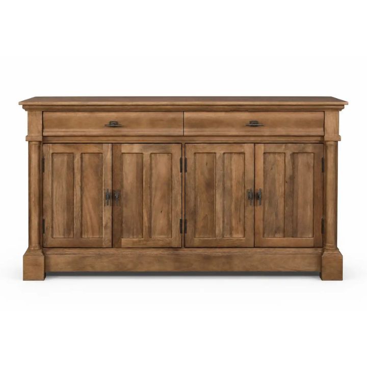 Padova 70" Solid Wood Sideboard, Light Walnut