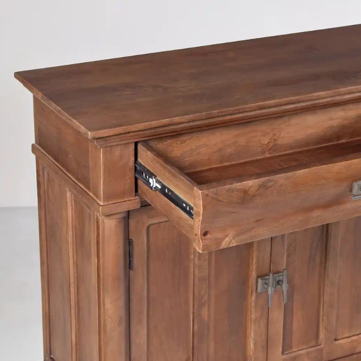 Padova 70" Solid Wood Sideboard, Walnut