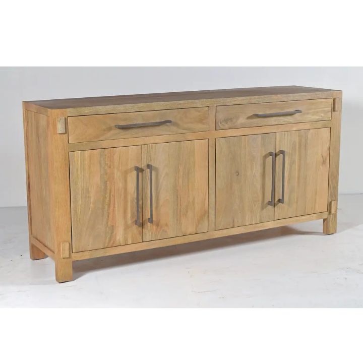 Anna 70" Solid Wood Sideboard, Natural