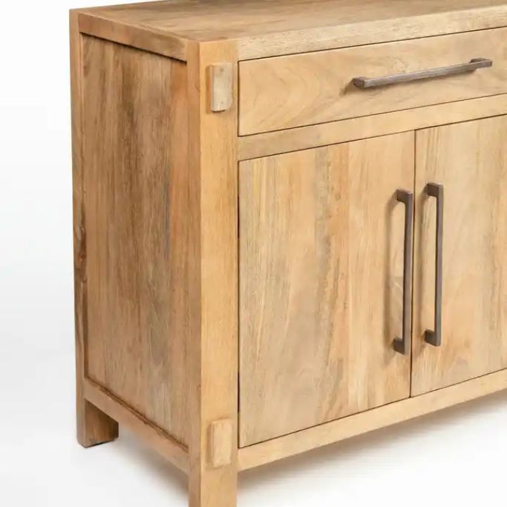 Anna 70" Solid Wood Sideboard, Natural