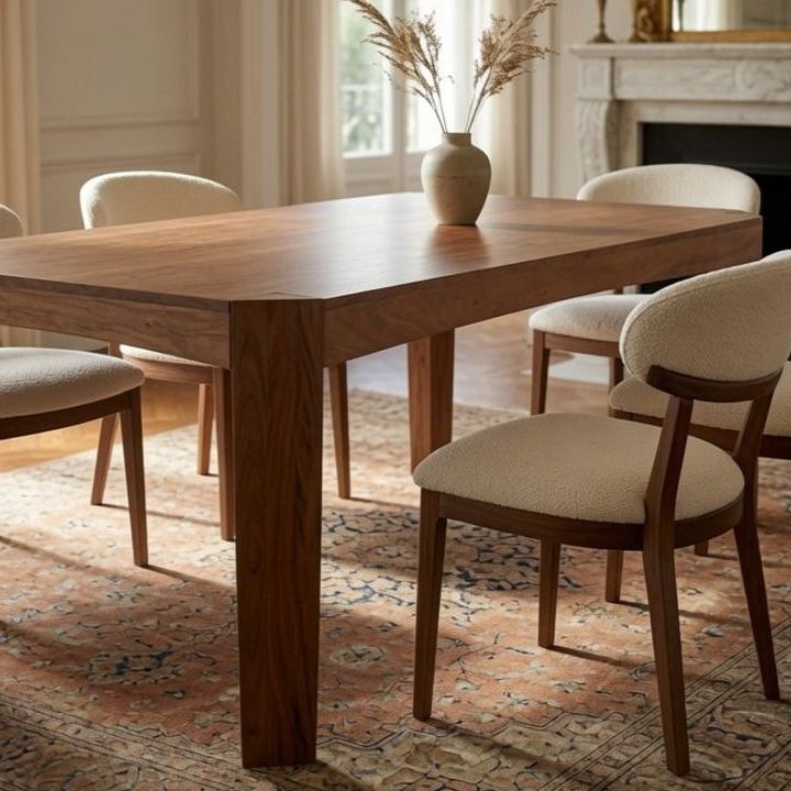 Rimini Dining Table, Light Walnut
