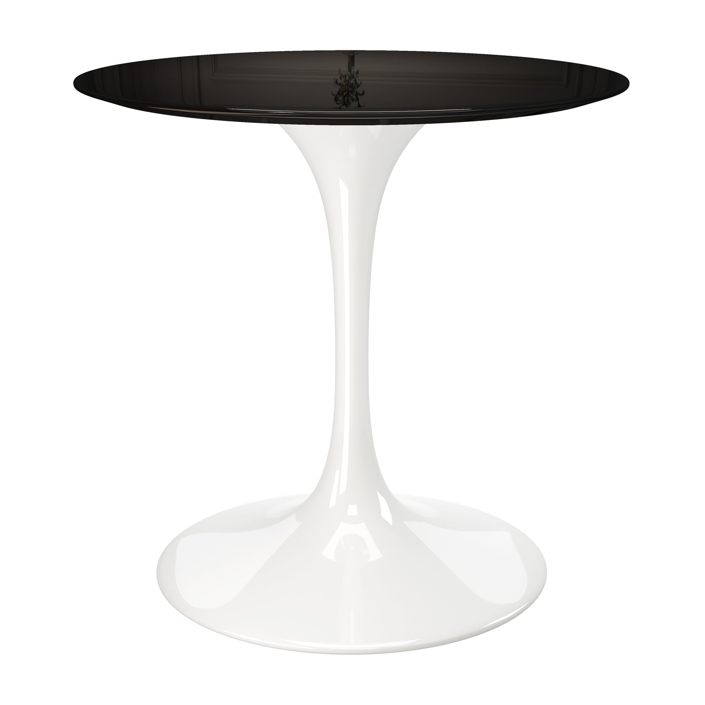 Rose 32" Round Fiberglass Dining Table, White Base